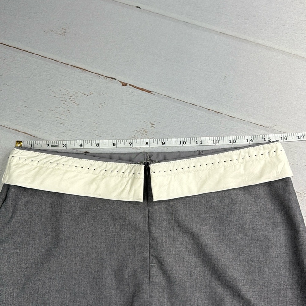 NIA Mid Rise Grey Fold Over Mini Skort Size Medium - Picture 6 of 7